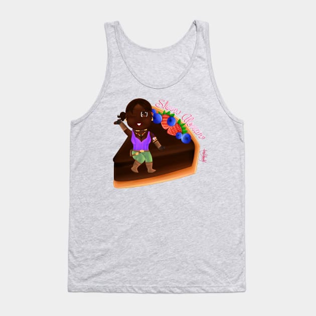 Sheva Alomar Chocolate Tart Tank Top by AngelHeartArt